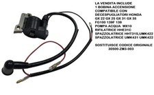Bobina Honda GX22 GX31 Decespugliatore Pompa Acqua WX10 ZM3-003 30500 Accensione