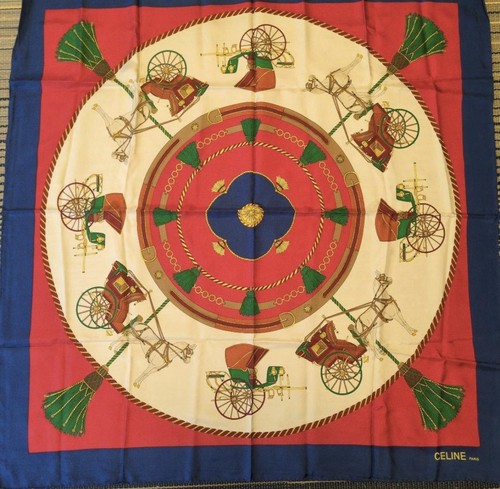 Sciarpa seta vintage celine - sciarpa,