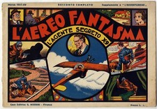[546] AGENTE SEGRETO X-9 ed. Nerbini 1937 n. 8 "L'aereo fantasma" stato Buono