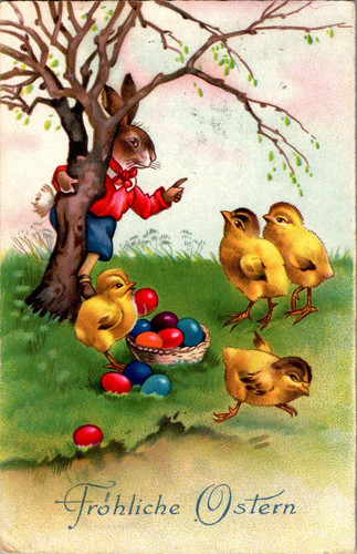 Cartolina pasqua buona - buona,