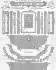 Disegno Drawings Fretwork Pietro Barelli Tav 252/253/254 Mobiletto  DVD