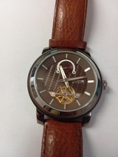 FOSSIL ME3001 AUTOMATICO USATO CASSA BRONZE' CINT PELLE MARRONE, OCCASIONE.