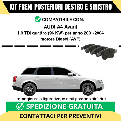 Pastiglie freno posteriori - pastiglie,