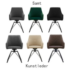 2 pz Sedia Pranzo Girevole