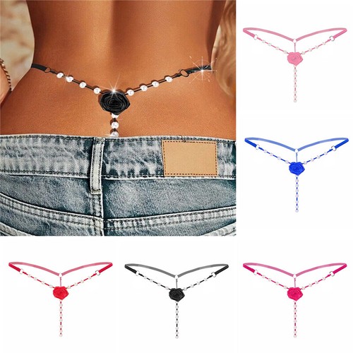 Slip sexy con perizoma perlato - slip,