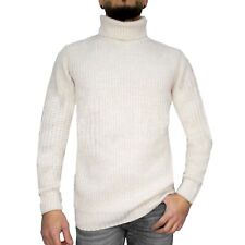 HYPE Pullover uomo collo alto Maglione regular fit  invernale Tinta unita XXL