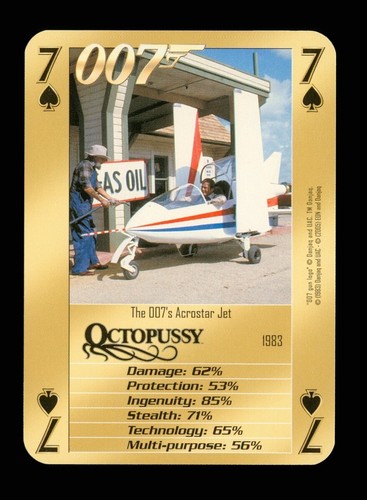 Playing card 007 bonds - card,