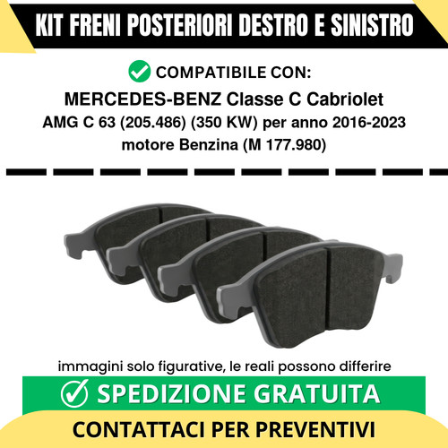 Pastiglie freno posteriori - pastiglie,