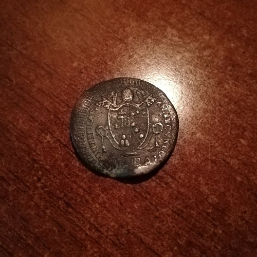 Pio vii mezzo baiocco 1802 - pio,