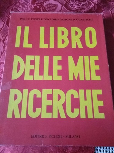 Libro delle mie ricerche - mie,