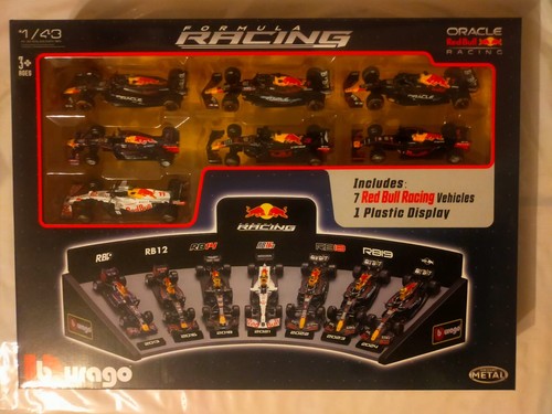 Burago red bull set 7x - set,