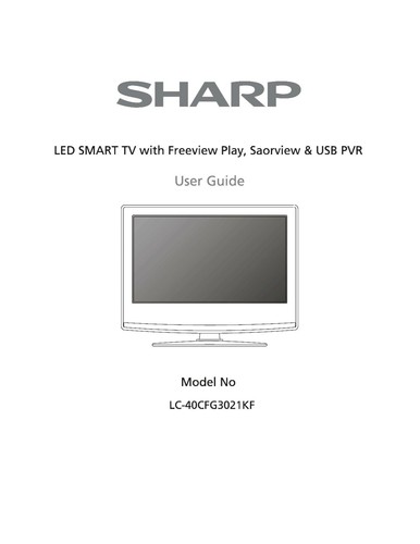 Sharp 40cfg3021kf manuale - lc-40cfg3021kf,