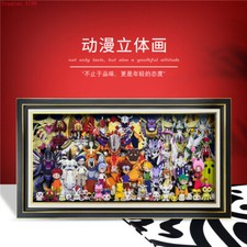 Digimon Avventura Personaggio Cartoni Animati Famiglia Arte Pittura 3D Carta Intaglio Decorazione
