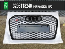GRIGLIA ANTERIORE AUDI A6 S6 RS6 2015-2018 BLACK+loghi black(IN ARRIVO LUNEDI)