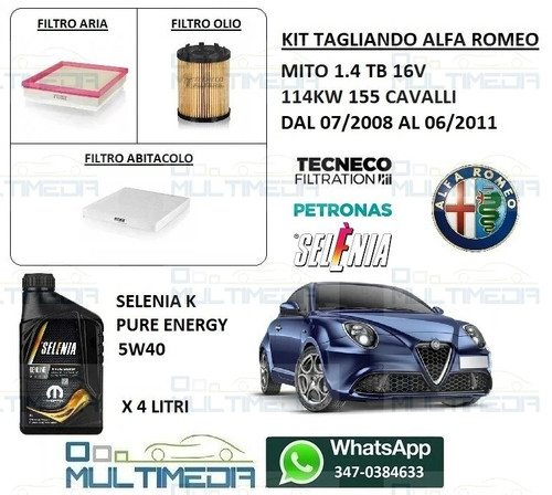 Kit tagliando olio originale - tagliando,