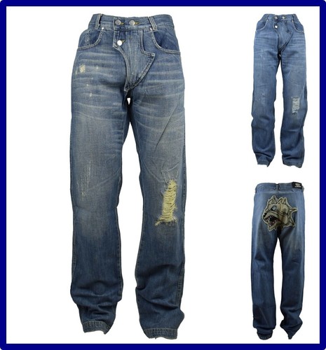 Jeans uomo larghi gamba - da,