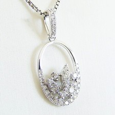 Ciondolo oro bianco 750