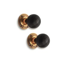 Set pomelli per porta ottone