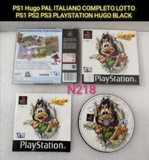 PS1 Hugo PAL ITALIANO COMPLETO LOTTO PS1 PS2 PS3 PLAYSTATION HUGO BLACK COMPLETO
