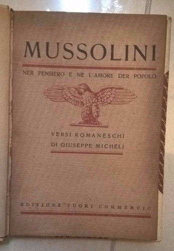 Mussolini ner pensiero ne - ner, e