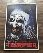 Poster film firmato TERRIFIER 11x17 con certificato di autenticità - cimeli autentici