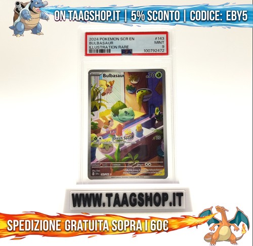 Pokemon bulbasaur 143 142 - pokemon, psa