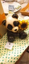Meraviglioso Panda Con Girasole Grande . Nuovo Con Relativa Confezione 
