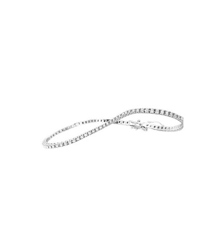 Bracciale tennis oro bianco - tennis, in