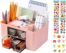 Organizer Da Scrivania Con Cassette, Multifunzionale Portaoggetti Da Scrivania O