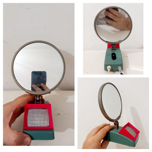 Specchio con luce anni 60 - ,