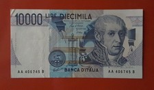 BANCONOTA 10000 LIRE VOLTA
