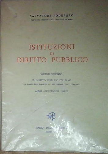 Istituzioni diritto - di,