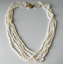 Collana perle di riso vere