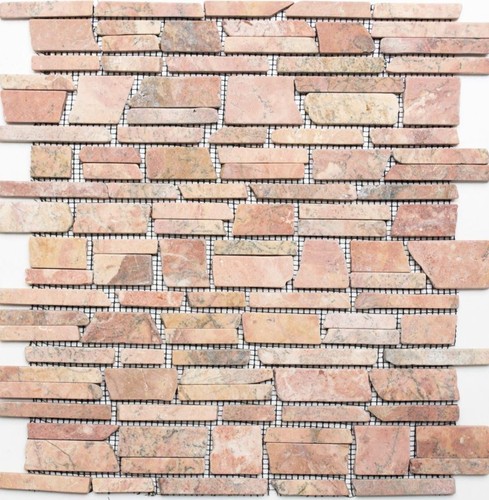 Pietra naturale mosaico rosso - pietra,