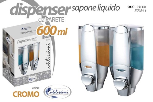 Dispenser doppio porta - dispenser, sapone