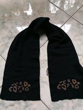 LAURA BIAGIOTTI SCIARPA NERA CON STRASS BIMBA  