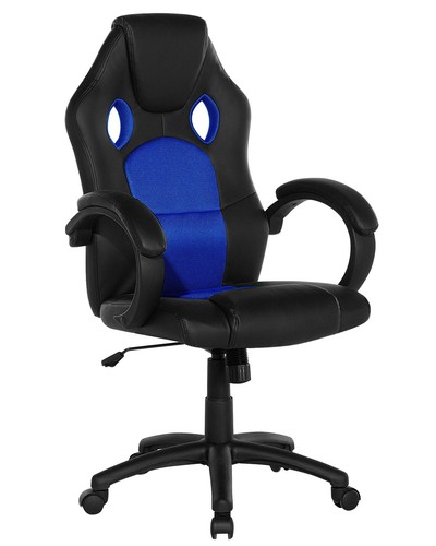 Sedia ufficio nera blu - nera, e