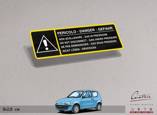 Adesivo prescrizioni fiat - prescrizioni,