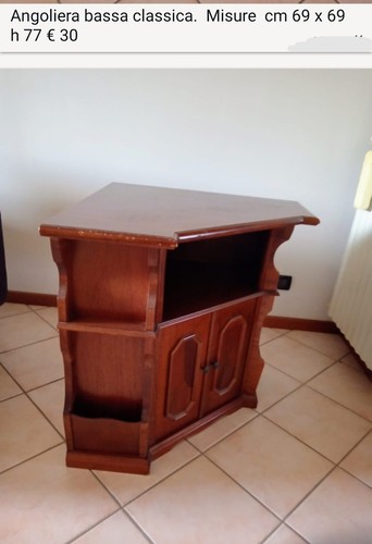 Angoliera legno bassa - angoliera,