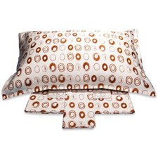 TRUSSARDI COMPLETO LENZUOLA MATRIMONIALE IN PERCALLE 100% COTONE - ECLISSI