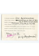 MONTANARINI Luigi (Firenze