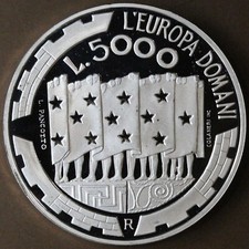 San Marin 5 000 Lire 1999 Argento