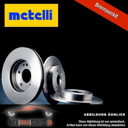 Metelli bremsscheibe - metelli, 2x