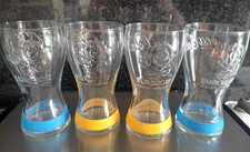 COCA COLA 4 BICCHIERI  MC DONALD’S EURO 2012 UEFA POLAND - UKRAINE GIALLI E BLU