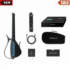 Black Cyber-G Chitarra Elettrica Chitarra MIDI Intelligente Senza Corde per Musica *uq