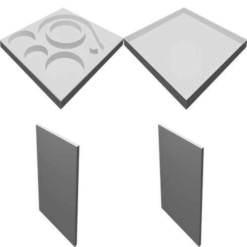 Custodia con coperchio per - custodia, set