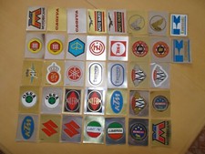 ADESIVI STICKERS PANINI VINTAGE ANNI 70 80 LOTTO MOTO 37 PEZZI  OTTIMI