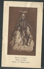 Estampa antigua de la Santissima Trinidad andachtsbild santino holy card santini