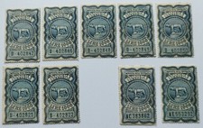 9 marche da bollo Marca Bollo