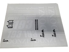 Team Donzi 193 Decalcomanie per barca per scafo gatto o vee 193 r/c modellista barca